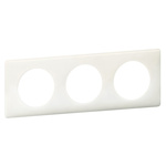 Legrand White 3 Gang Plastic Gang Plate