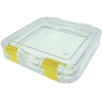 Licefa Transparent Plastic Compartment Box, 25mm x 100mm x 100mm