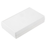 RS PRO White ABS Handheld Enclosure, Integral Battery Compartment, 146.1 x 91.4 x 32.7mm