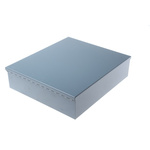 RS PRO Grey Steel Enclosure, Grey Lid, 330 x 290 x 85mm