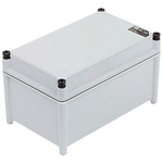 RS PRO Grey Fibreglass Enclosure, IP67, Grey Lid, 300 x 370 x 175mm