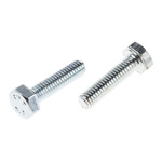 Zinc plated & clear Passivated Steel Hex M4 x 16mm Set Screw