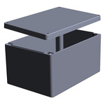RS PRO Aluminium Enclosure, IP66, Grey Lid, 180 x 330 x 230mm