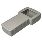 RS PRO Grey ABS Hand Held Enclosure, Display Window, IP54, 210 x 110 x 41mm