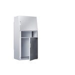 Rittal TP Series Sheet Steel Single-Door-Door Floor Standing Enclosure, Opaque Door, IP55, 1300 x 600 x 417.5mm