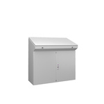 Rittal TP Series Sheet Steel Double-Door-Door Floor Standing Enclosure, Opaque Door, IP55, 975 x 1000x 400mm