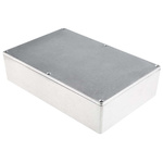 RS PRO Silver Die Cast Aluminium Enclosure, Silver Lid, 222.1 x 145.9 x 55.9mm