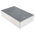 RS PRO Silver Die Cast Aluminium Enclosure, Silver Lid, 275 x 175 x 65.5mm