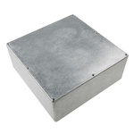 RS PRO Silver Die Cast Aluminium Enclosure, Silver Lid, 250 x 250 x 100mm