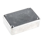 RS PRO Silver Die Cast Aluminium Enclosure, Silver Lid, 79.9 x 54.9 x 25.5mm