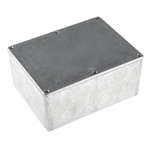 RS PRO Silver Die Cast Aluminium Enclosure, Silver Lid, 165.8 x 127.3 x 76.3mm