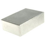 RS PRO Silver Die Cast Aluminium Enclosure, IP66, Silver Lid, 171.9 x 120.9 x 55mm