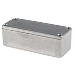 RS PRO Silver Die Cast Aluminium Enclosure, IP66, Silver Lid, 89.1 x 35 x 30.3mm
