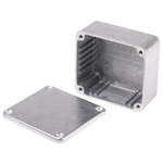 RS PRO Silver Die Cast Aluminium Enclosure, IP66, Silver Lid, 60 x 54.9 x 30mm