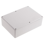 RS PRO Grey Die Cast Aluminium Enclosure, Grey Lid, 171.9 x 120.9 x 55mm