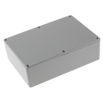 RS PRO Grey Die Cast Aluminium Enclosure, Grey Lid, 171.9 x 120.9 x 55mm