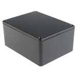 RS PRO Black Die Cast Aluminium Enclosure, Black Lid, 114.7 x 89.7 x 55.1mm
