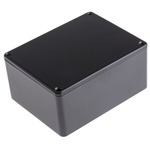RS PRO Black Die Cast Aluminium Enclosure, IP66, Black Lid, 114.7 x 89.7 x 55.1mm