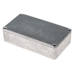 RS PRO Silver Die Cast Aluminium Enclosure, IP66, Silver Lid, 114.5 x 63.6 x 30.3mm