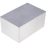RS PRO Silver Die Cast Aluminium Enclosure, Silver Lid, 222.2 x 146 x 106.5mm