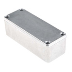 RS PRO Silver Die Cast Aluminium Enclosure, Silver Lid, 89.1 x 35 x 30.3mm