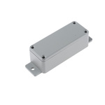 RS PRO Grey Die Cast Aluminium Enclosure, IP66, Flanged, Grey Lid, 113.9 x 35.1 x 30mm