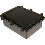 RS PRO Black Die Cast Aluminium Enclosure, IP67, Black Lid, 200 x 150 x 75mm