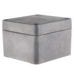 RS PRO Silver Die Cast Aluminium Enclosure, IP66, Silver Lid, 75 x 80 x 57mm