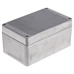 RS PRO Silver Die Cast Aluminium Enclosure, IP66, Silver Lid, 160 x 100 x 81mm