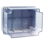 RS PRO Grey ABS Enclosure, IP55, Grey Lid, 320 x 240 x 180mm