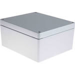 RS PRO Grey Die Cast Aluminium Enclosure, IP66, Grey Lid, 230 x 200 x 110mm