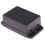 RS PRO Black ABS Enclosure, Flanged, Black Lid, 70 x 50 x 29mm
