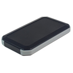 Takachi Electric Industrial WH Series Black, Grey ABS Handheld Enclosure, Integral Battery Compartment, 88 x 146 x 20mm