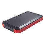 Takachi Electric Industrial WH Series Black, Red ABS Handheld Enclosure, Integral Battery Compartment, 88 x 146 x 20mm