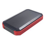 Takachi Electric Industrial WH Series Black, Red ABS Handheld Enclosure, Integral Battery Compartment, 88 x 146 x 25mm