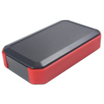 Takachi Electric Industrial WH Series Black, Red ABS Handheld Enclosure, Integral Battery Compartment, 88 x 146 x 33mm