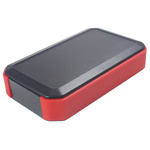 Takachi Electric Industrial WH Series Black, Red ABS Handheld Enclosure, Integral Battery Compartment, 88 x 146 x 33mm