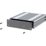 RS PRO Silver Anodised Aluminium Instrument Case, 220 x 108.5 x 30mm