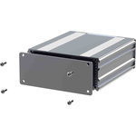 RS PRO Silver Anodised Aluminium Instrument Case, 220 x 108.5 x 45mm