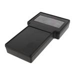 Hammond 1592 Series Black ABS Hand Held Enclosure, Integral Battery Compartment, Display Window, IP68, 130 x 234 x 34mm