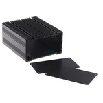 RS PRO Black Anodised Aluminium Heat Sink Case, 125 x 105 x 60.5mm