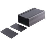 RS PRO Black Anodised Aluminium Heat Sink Case, 165 x 105 x 60.5mm