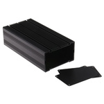 RS PRO Black Anodised Aluminium Heat Sink Case, 200 x 105 x 60.5mm
