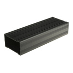 RS PRO Black Anodised Aluminium Heat Sink Case, 285 x 105 x 60.5mm