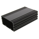 RS PRO Black Anodised Aluminium Instrument Case, 125 x 81.4 x 40mm