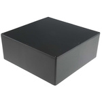 RS PRO Black Die Cast Aluminium Enclosure, Black Lid, 250 x 250 x 100mm