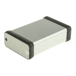 Hammond 1455 Series Silver Anodised Aluminium Handheld Enclosure, , IP54, 80 x 54 x 23mm