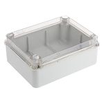 RS PRO Grey ABS Enclosure, IP55, Grey Lid, 200 x 155 x 80mm
