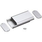 Takachi Electric Industrial Silver Aluminium Handheld Enclosure, 94 x 82 x 24mm