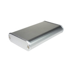 Takachi Electric Industrial MXA Series Silver Aluminium Handheld Enclosure, , 114 x 70 x 20mm